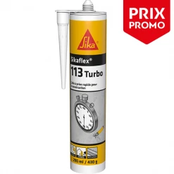 Mastic Pu Colle Prise Rapide Sikaflex 113 Turbo Blanc Cartouche 290 Ml