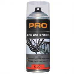 Auto K Produits De Réparation Automobile Aérosol Zinc Aluminium Brillant Pour Soudures Surfaces Zinguées 400 Ml