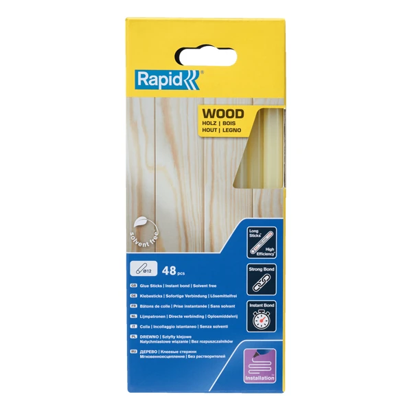 Colles à Bois Colle Stick Bâton Bois Carton Liège RAPID - Diamètre 12 Mm - Boîte X48 3 Colles à Bois Colle Stick Bâton Bois Carton Liège RAPID - Diamètre 12 Mm - Boîte X48 – Image 3