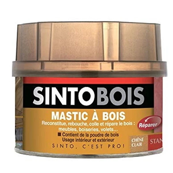 Sinto Mastic Et Préparation Support Mastic à Bois Réparations Courantes Séchage Rapide Chêne Clair 190gr 1 Sinto Mastic Et Préparation Support Mastic à Bois Réparations Courantes Séchage Rapide Chêne Clair 190gr