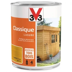 Lasure Pour Bois Lasure Classique V33 Bois Neufs Anciens Tenue 4 Ans Chêne Clair Satin 1L 10 Lasure Pour Bois Lasure Classique V33 Bois Neufs Anciens Tenue 4 Ans Chêne Clair Satin 1L -Chimique Soldes Boutique chene clair satin 1l