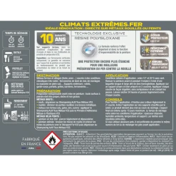 Peintures Antirouille Et Spéciales Fer Peinture Fer Spéciale Climats Extrêmes V33 Brillant Vert Basque 1,5L 5 Peintures Antirouille Et Spéciales Fer Peinture Fer Spéciale Climats Extrêmes V33 Brillant Vert Basque 1,5L -Chimique Soldes Boutique climats extremes fer 1