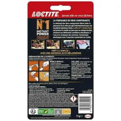 Colle Multi-usage Colle Epoxy Instant Power Loctite Prise Instantanée 11 Grammes 10 Colle Multi-usage Colle Epoxy Instant Power Loctite Prise Instantanée 11 Grammes -Chimique Soldes Boutique colle epoxy loctite