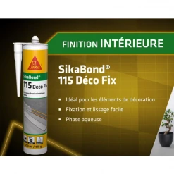 Colle Multi-usage Colle SikaBond 115 Déco Fix Blanc Cassé Intérieur 290 Ml -Chimique Soldes Boutique colle sikabond 115 deco3