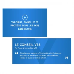 Lasure Pour Bois Lasure Bois Intérieur Extérieur V33 HP Gris Anthracite Satin 125ml -Chimique Soldes Boutique conseil v33 4