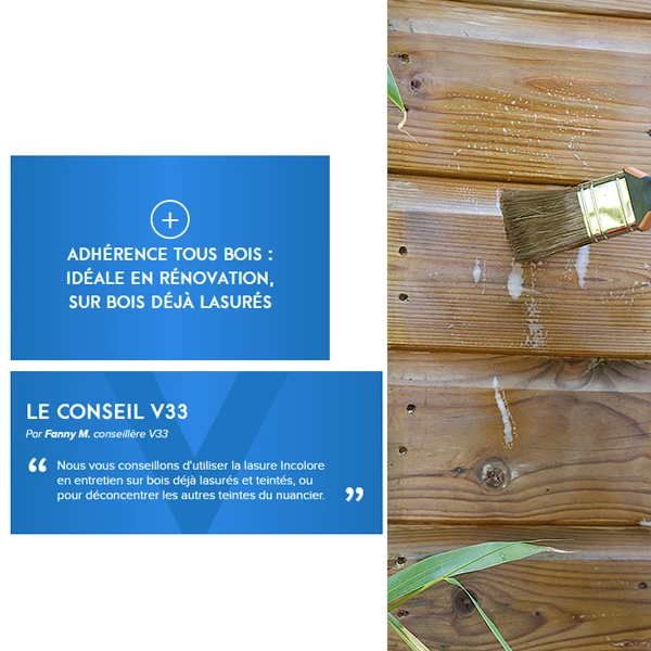 Lasure Pour Bois Lasure Classique V33 Bois Neufs Anciens Tenue 4 Ans Chêne Foncé Satin 1L 6 Lasure Pour Bois Lasure Classique V33 Bois Neufs Anciens Tenue 4 Ans Chêne Foncé Satin 1L – Image 6