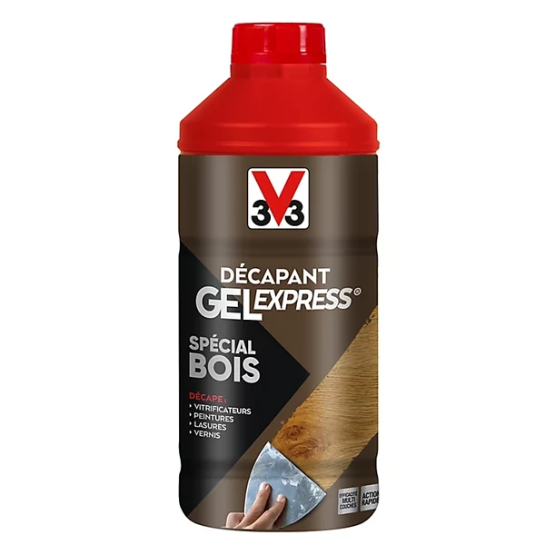 Traitement Du Bois Décapant Gel Express Bois Lasures Vernis Peintures V33 1 L 4 Traitement Du Bois Décapant Gel Express Bois Lasures Vernis Peintures V33 1 L – Image 4