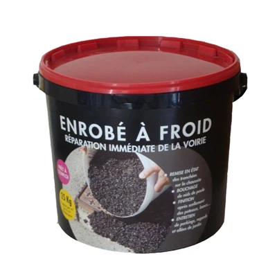 Pradier Granulats Revêtement Bitumineux Enrobé Froid Réparation Voirie Seau 25 Kg Prêt à Emploi Coloris Rouge 1 Pradier Granulats Revêtement Bitumineux Enrobé Froid Réparation Voirie Seau 25 Kg Prêt à Emploi Coloris Rouge