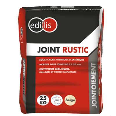 Joints De Sol Et De Carrelage Joint Rustic Edilis Couleur Beige Sac De 25 Kg 2 Joints De Sol Et De Carrelage Joint Rustic Edilis Couleur Beige Sac De 25 Kg – Image 2