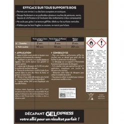 Traitement Du Bois Décapant Gel Express Bois Lasures Vernis Peintures V33 1 L 9 Traitement Du Bois Décapant Gel Express Bois Lasures Vernis Peintures V33 1 L -Chimique Soldes Boutique information v33
