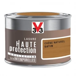 Lasure Pour Bois Lasure Bois Extérieur V33 Résine HP Chêne Naturel Satin 125ml -Chimique Soldes Boutique lasure chene naturel 125ml