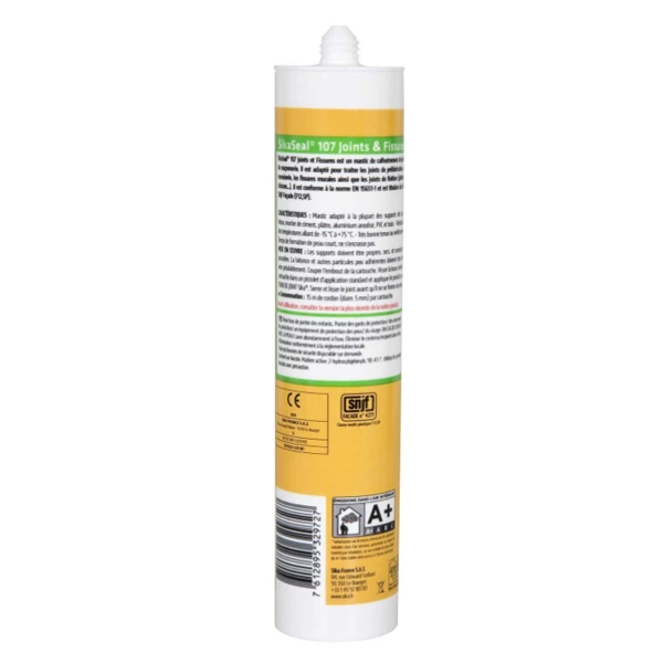 Mastic Acrylique Façade Joints Fissures Sika 107 Blanc 300 Ml 2 Mastic Acrylique Façade Joints Fissures Sika 107 Blanc 300 Ml – Image 2