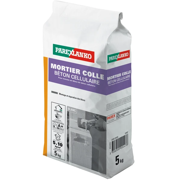 Parexlanko Mortier Et Colle Carrelage Mortier Colle Pour Béton Cellulaire Blanc Sac De 5 Kg 02833 2 Parexlanko Mortier Et Colle Carrelage Mortier Colle Pour Béton Cellulaire Blanc Sac De 5 Kg 02833 – Image 2