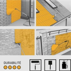 Produit Hydrofuge Et Imperméabilisant Imperméabilisant Hydrofuge Sikagard Protection Façade Incolore 5L -Chimique Soldes Boutique outil application