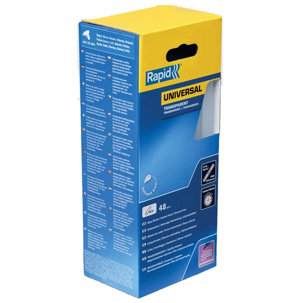 Pistolet à Colle Et Baton De Colle Colle Stick Bâton Multi-usages Rapid 190 Mm Ø 12 Mm Blanc X48 2 Pistolet à Colle Et Baton De Colle Colle Stick Bâton Multi-usages Rapid 190 Mm Ø 12 Mm Blanc X48 – Image 2