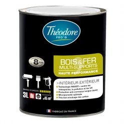 Théodore Prog Peintures Multi-matériaux Peinture Bois Fer Intérieur Extérieur Théodore Pro'G Vert Satin 3L