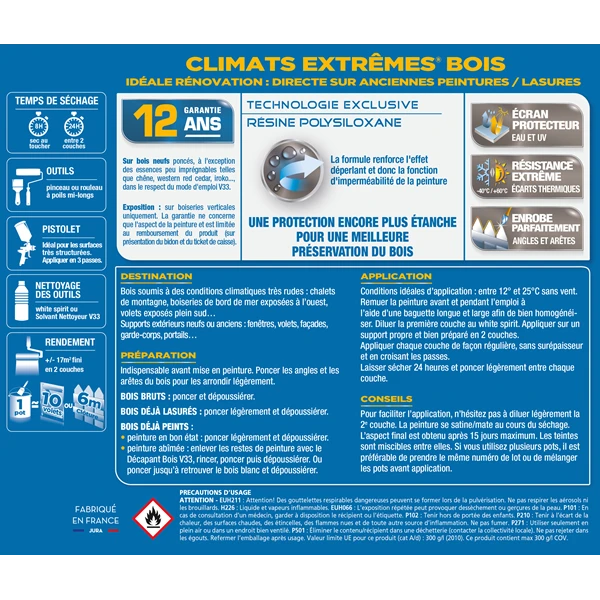 Peinture Exterieure Bois Peinture Extérieure Bois Climats Extrêmes Vert Provence 2 L V33 109582 3 Peinture Exterieure Bois Peinture Extérieure Bois Climats Extrêmes Vert Provence 2 L V33 109582 – Image 3