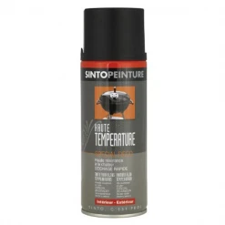 Sinto Peinture Haute Température Séchage Rapide Noir Aérosol 400 Ml