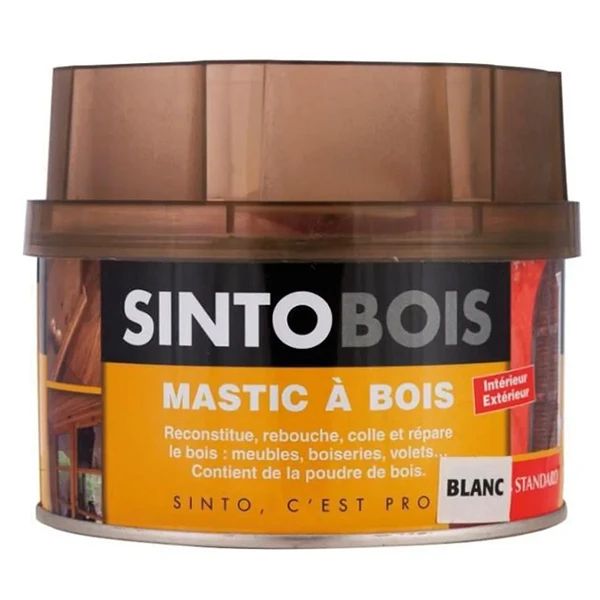 Sinto Mastic Pu Mastic Bois Réparations Courantes Séchage Rapide Blanc Boîte 190 Gr 1 Sinto Mastic Pu Mastic Bois Réparations Courantes Séchage Rapide Blanc Boîte 190 Gr