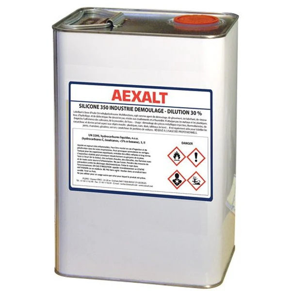 Lubrifiants: Graisse, Huile,.. Lubrifiant Silicone Spécial Démoulage Dilué à 30% Aexalt LU182 1 Lubrifiants: Graisse, Huile,.. Lubrifiant Silicone Spécial Démoulage Dilué à 30% Aexalt LU182