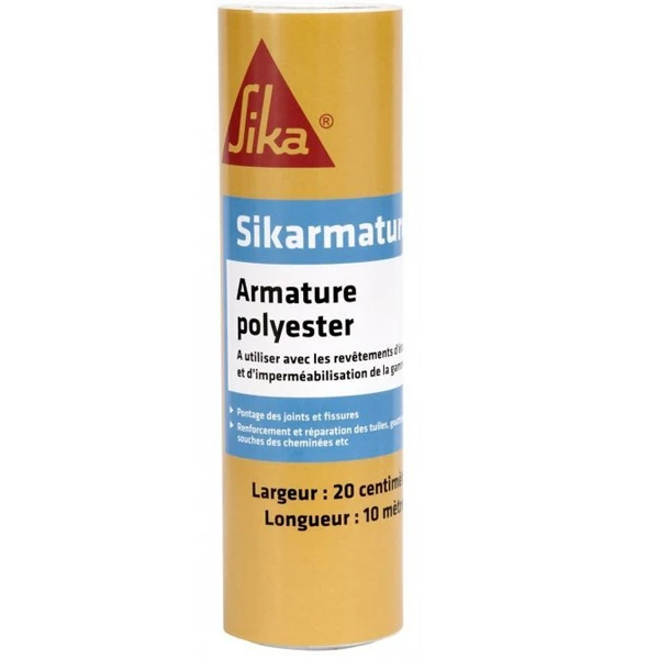 Sika Mastic Pu Armature Polyester Renforcement D’étanchéité Carrelage Tuiles Rouleau 10mx20cm 1 Sika Mastic Pu Armature Polyester Renforcement D’étanchéité Carrelage Tuiles Rouleau 10mx20cm