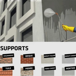 Produit Hydrofuge Et Imperméabilisant Imperméabilisant Hydrofuge Sikagard Protection Façade Incolore 5L -Chimique Soldes Boutique supports application sika h