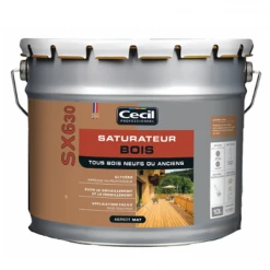 Traitement Du Bois Saturateur Bois SX630 Cecil - Naturel Aspect Mat - 10 Litres