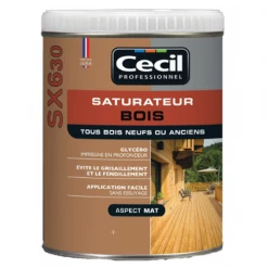 Traitement Du Bois Saturateur Bois SX630 Cecil - Vert Autoclavé Aspect Mat - 1 Litre