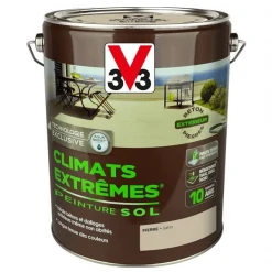 Peinture Sols Extérieurs V33 Climats Extrêmes Pierre Satin Pot 5L -Chimique Soldes Boutique v33 peinture sol climats ex