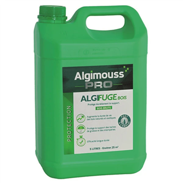 Produit Hydrofuge Et Imperméabilisant Imperméabilisant Bois Naturels Exotiques Algifuge Bois Algimouss 099002 2 Produit Hydrofuge Et Imperméabilisant Imperméabilisant Bois Naturels Exotiques Algifuge Bois Algimouss 099002 – Image 2