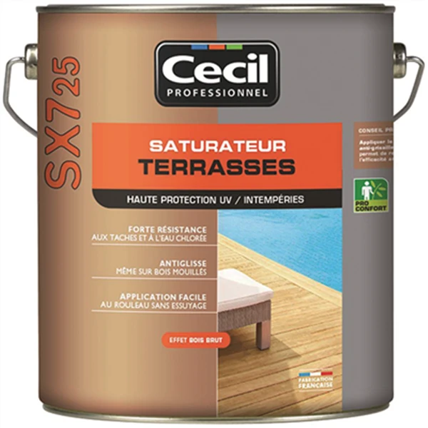 Traitement Du Bois Saturateur Terrasse Bois SX725 Cecil Professionnel Cèdre Gris Mat 5L 3 Traitement Du Bois Saturateur Terrasse Bois SX725 Cecil Professionnel Cèdre Gris Mat 5L – Image 3